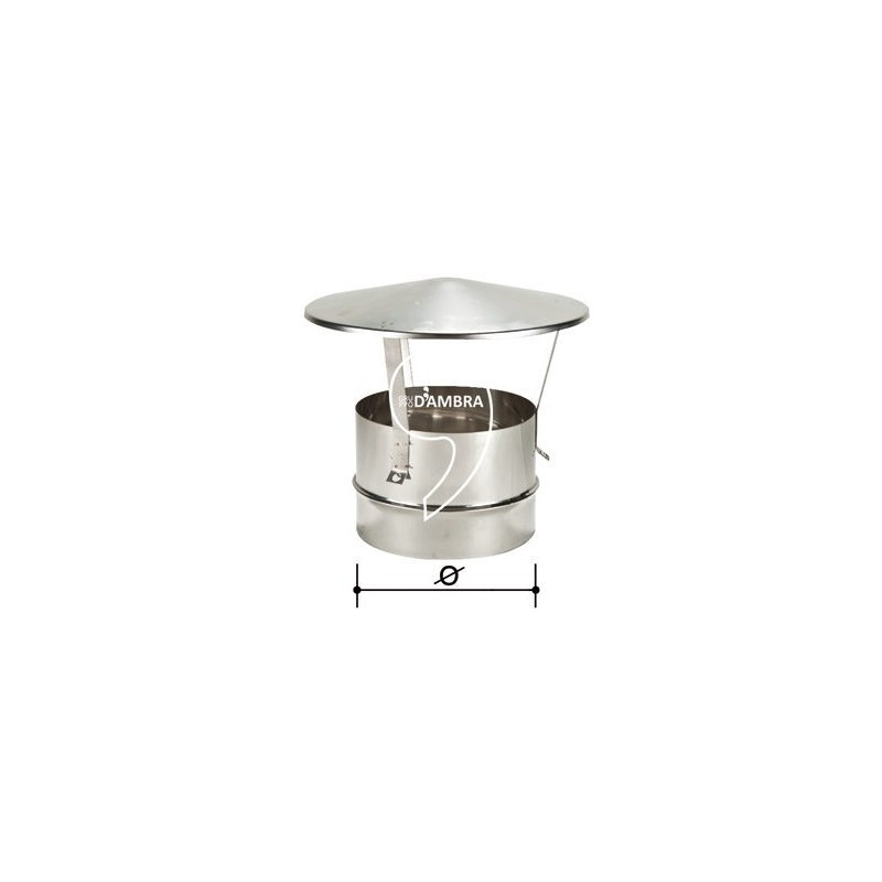 Cappello cinese per canna fumaria acciaio inox