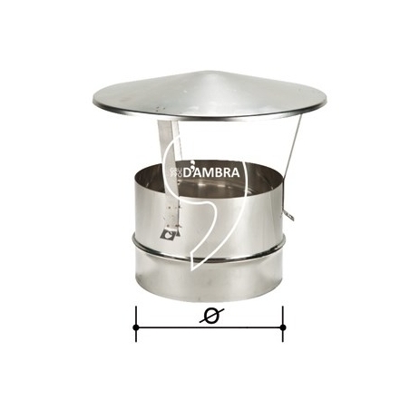 Cappello cinese per canna fumaria acciaio inox
