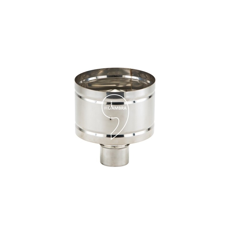 Cappello antivento per canne fumarie acciaio inox