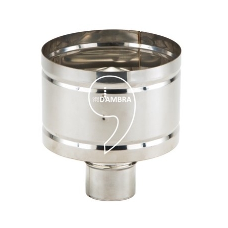 Cappello antivento per canne fumarie acciaio inox