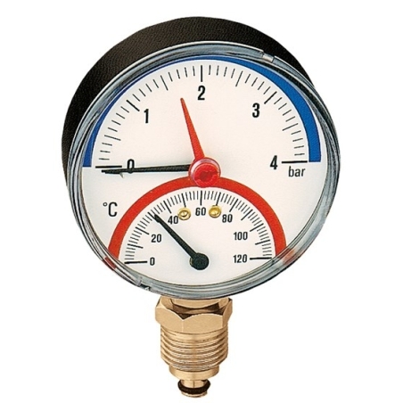 Termometro con attacco radiale 1/2" - Caleffi