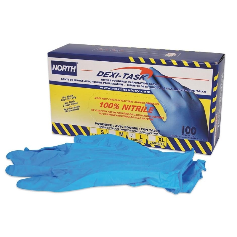 Guanti monouso in nitrile medici, dentisti, odontoiatri, estetica - 100 pz - North