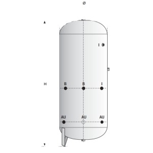 Serbatoio autoclave 200 litri 8 bar con collaudo