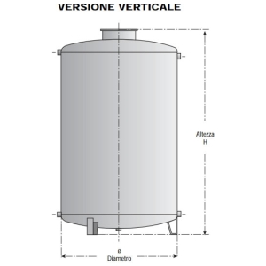 Serbatoio 1000 litri in acciaio zincato