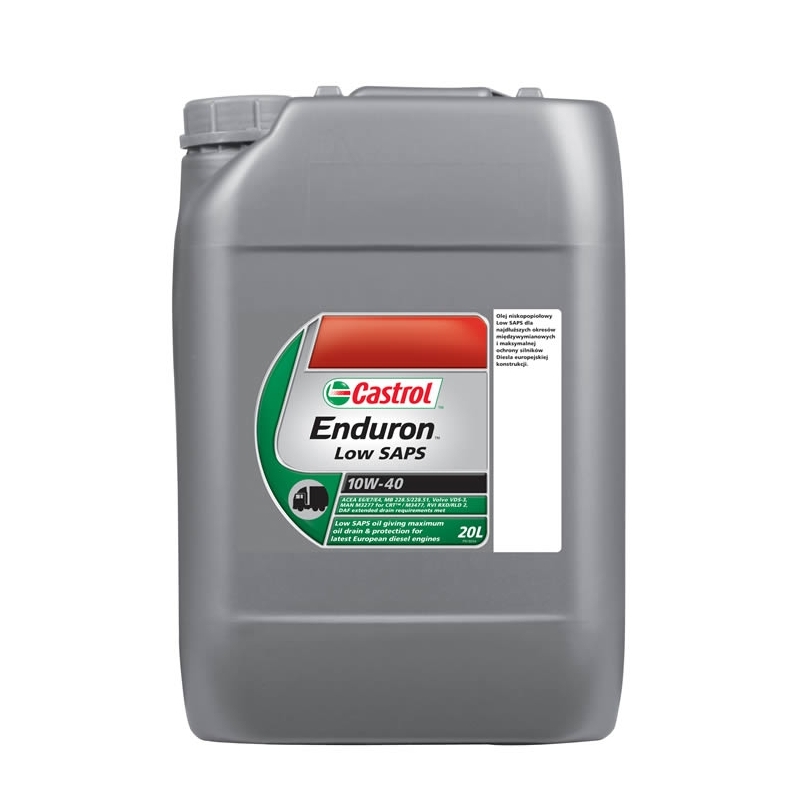 Castrol Enduron Low Saps 10W40 - Olio Camion