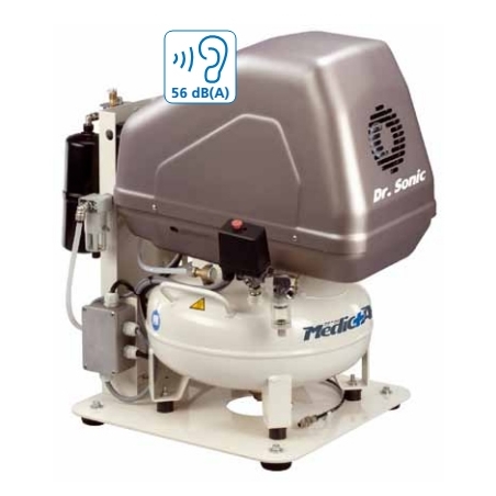 Compressore odontoiatrico 24 litri Dr.Sonic 102 - 24F  -0,75M