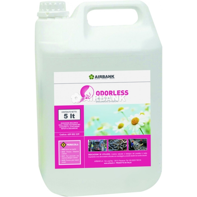 Prodotto elimina odori da cassonetti dei rifiuti - Odorless
