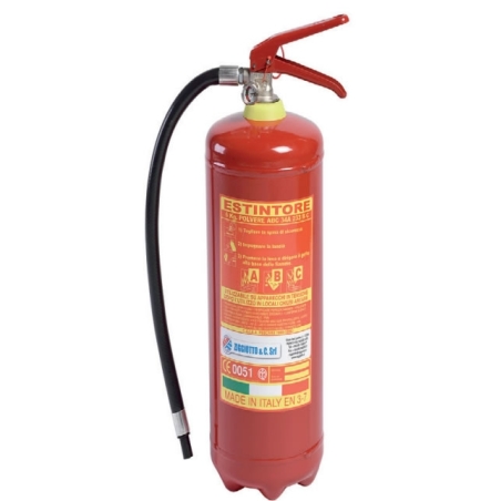 Estintore a polvere 6 kg - UNI 3/7 - 34A - 233 BC