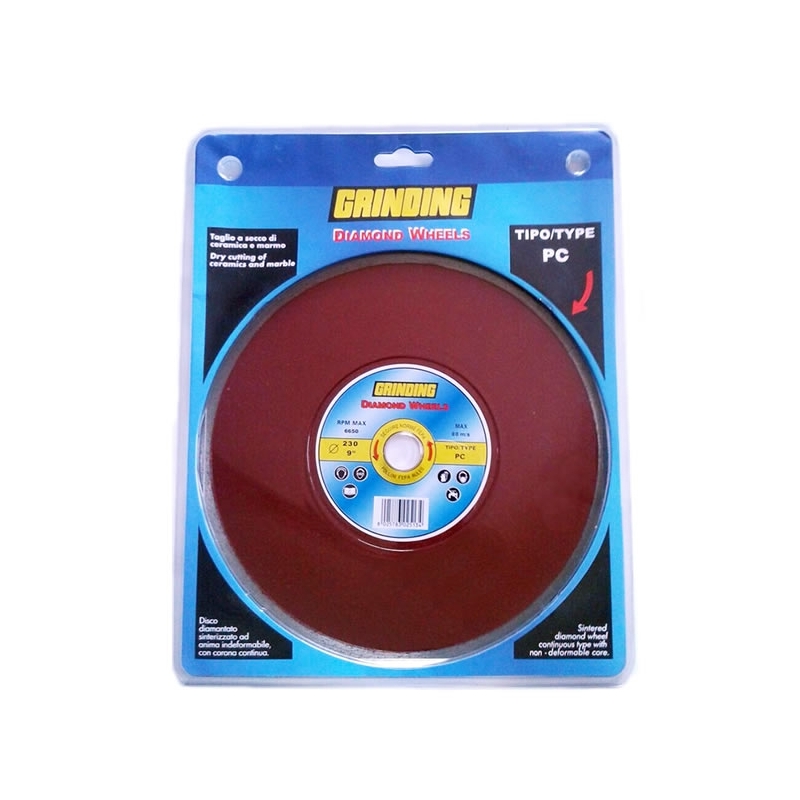 Disco diamantato per taglio a secco ceramica e marmo - Grinding - PC