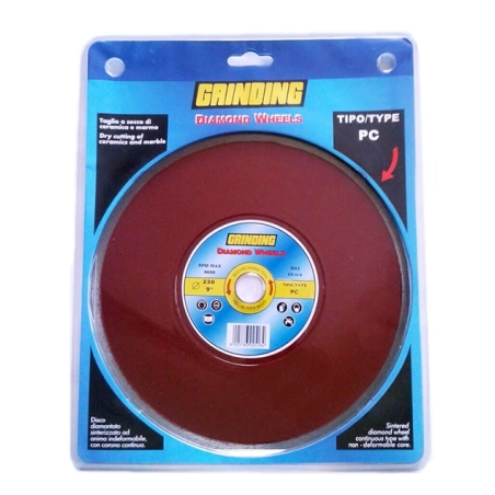 Disco diamantato per taglio a secco ceramica e marmo - Grinding - PC