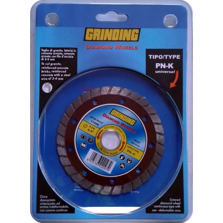 Disco diamantato per granito, cemento con filo d'acciaio - Grinding PN-K