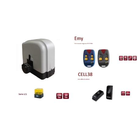 Kit Cancello scorrevole BEB - portata 400 Kg - frequenza 433 MHz 