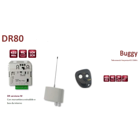 Ricevitore per cancelli con Tre telecomandi  Kit Trio-01 