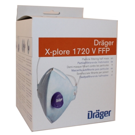 Mascherina FFP2 - Drager X-plore 1720 V - 10 pezzi