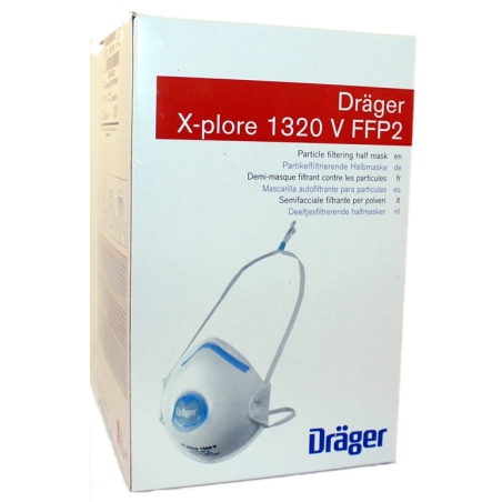 Mascherina FFP3 - Drager X-plore 1320 V - 10 pezzi