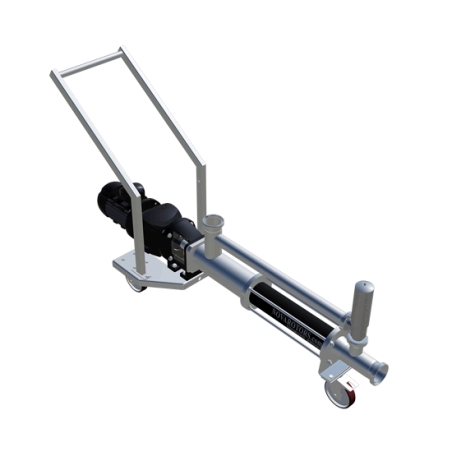 Pompa per vino in acciaio inox carrellata - professionale - DN-JN Nova Rotors