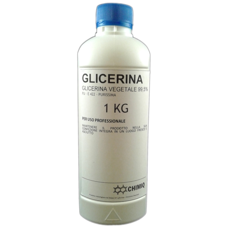 KG.1 GLICERINA ALIMENTARE Glicerolo Vegetale purissimo in soluzione 99,5%  E422