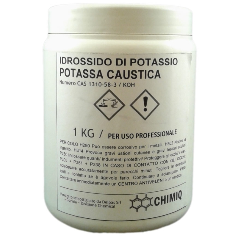 Idrossido di potassio - Potassa caustica - KOH - 1 kg