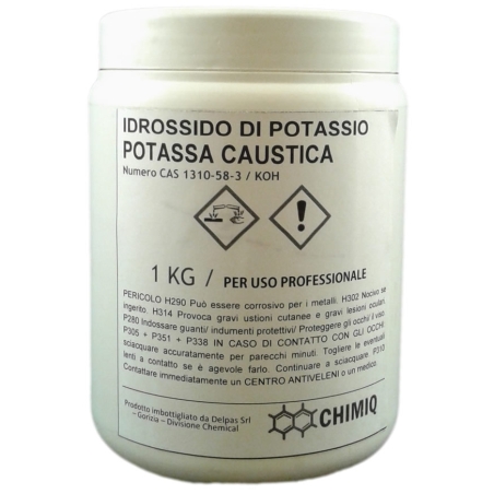 Idrossido di potassio - Potassa caustica - KOH - 1 kg