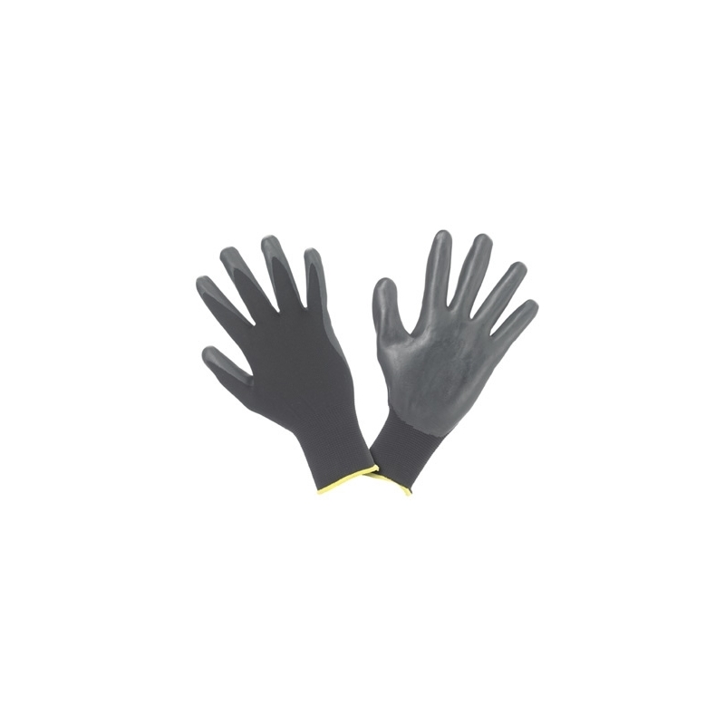Guanto nero in nitrile elasticizzato - 5 paia - Honeywell