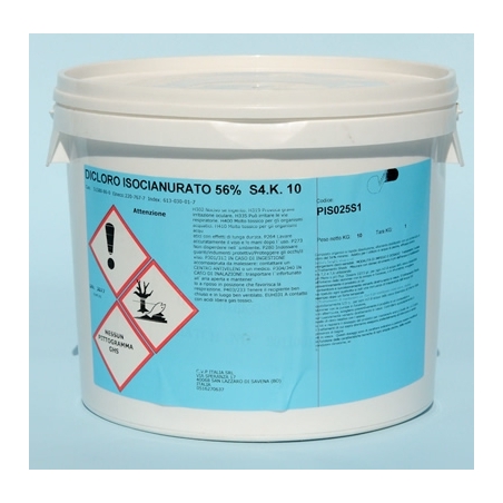 Cloro granulare - Dicloro 56% - Disinfettante rapido acqua piscine