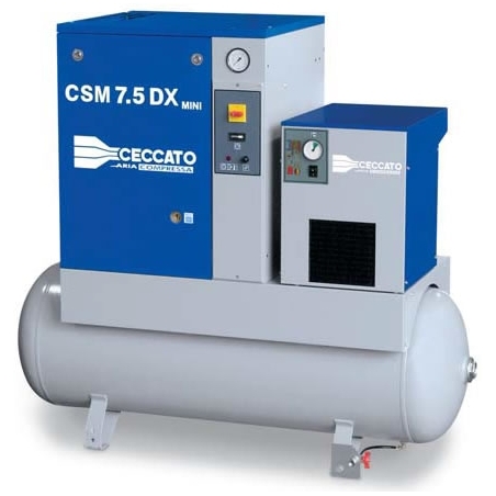 CSM Mini - Compressore rotativo a vite con essiccatore - da 3 a 10 Hp 