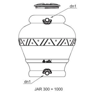 Serbatoio orcio anfora acqua 300 - 500 - 750 - 1000 litri