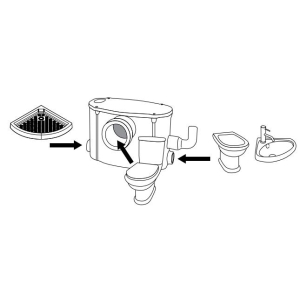 Trituratore WC - Lavabo - Bidet - Doccia
