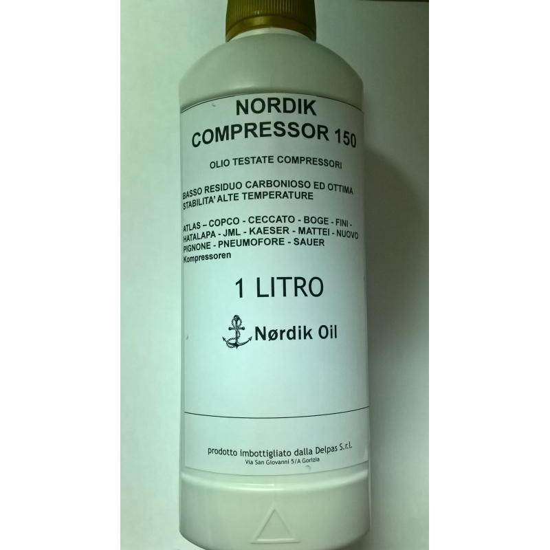 NORDIK COMPRESSOR 150 - Olio testate compressori - 1 litro