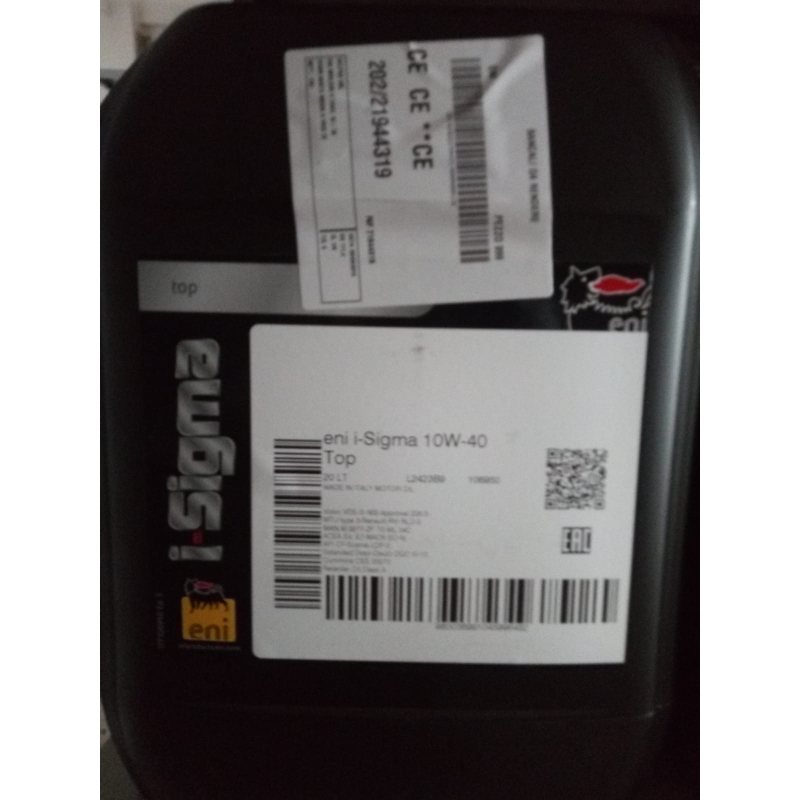 ENI I-SIGMA TOP 10W40 20 litri  lubrificante multigrado sintetico