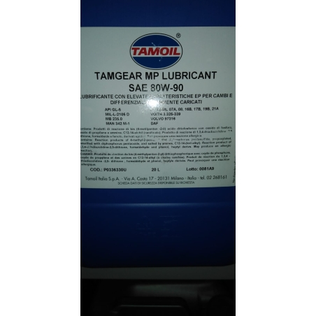 Tamoil Tamgear MP Lubricant 80W90 olio per cambi e differenziali