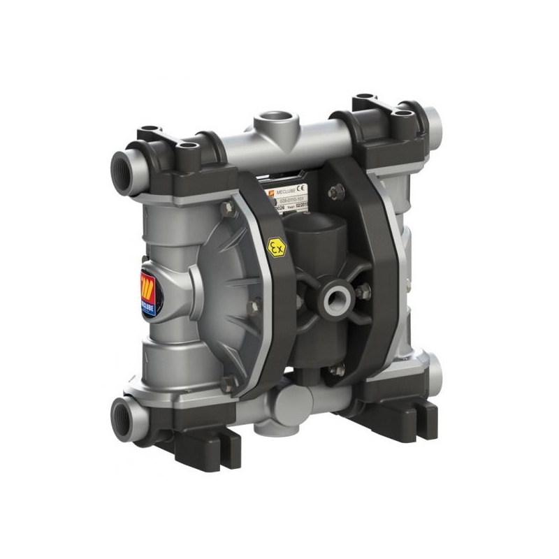 MECLUBE 028-A110-AB4- POMPA PNEUMATICA A DOPPIA MEMBRANA MOD. A110 IN ALLUMINIO GUARNIZIONI IN EPDM