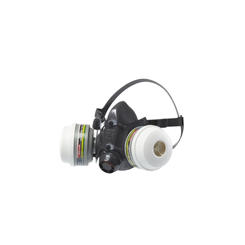 Semimaschera bifiltro ad alte prestazioni, colore nero - HONEYWELL N7700 - CON FILTRI A1P3