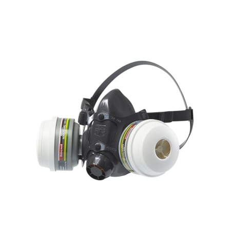 Semimaschera bifiltro ad alte prestazioni, colore nero - HONEYWELL N7700 - CON FILTRI A1P3