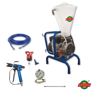 POMPA AIRLESS ELETTRICA A MEMBRANA K300 CON KIT PER SANIFICAZIONE AMBIENTI ASTURO