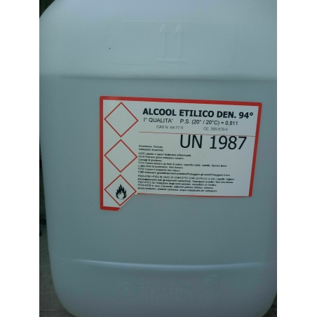 confezione alcool etilico denaturato 94° da litri 20