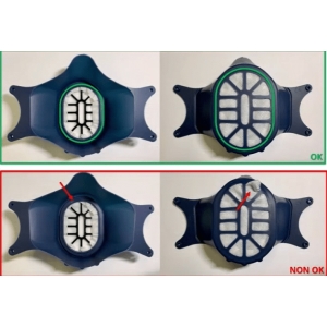 BERGAMASK KIT - MASCHERA CERTIFICATA IN SILICONE MEDICALE 