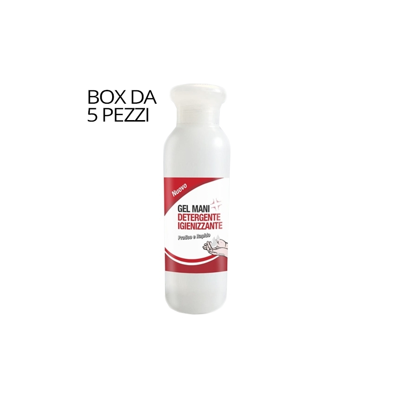 GEL MANI DETERGENTE IGIENIZZANTE TASCABILE 100 ML RENEE BLANCHE BOX DA 5 PEZZI FORMATO FAMIGLIA