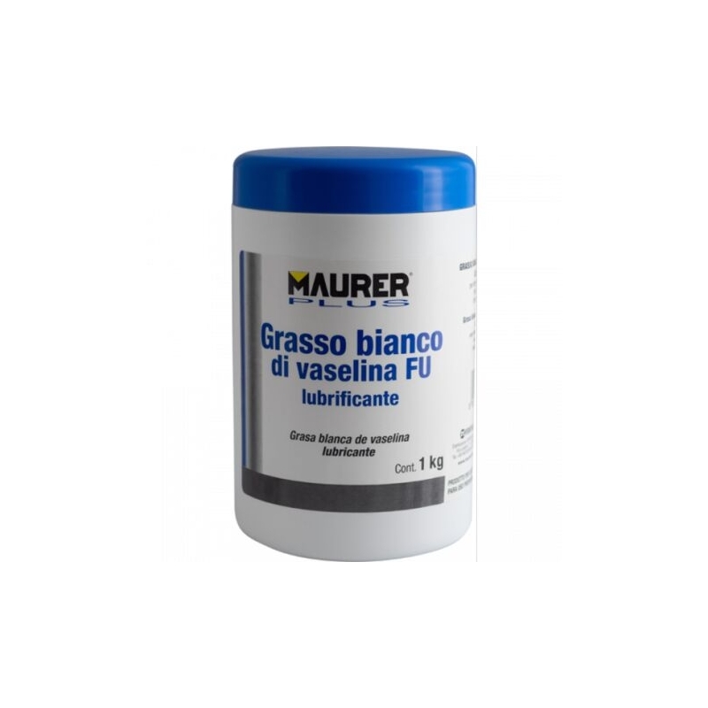 GRASSO DI VASELINA FU BIANCO LUBRIFICANTE PER USO PROFESSIONALE KG 1