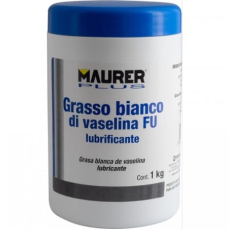  GRASSO DI VASELINA FU BIANCO LUBRIFICANTE PER USO PROFESSIONALE KG 1