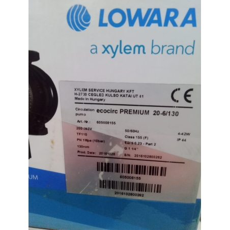 LOWARA ECOCIRC PREMIUM 20-6/130 (20 6 130)