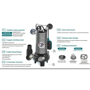 Pompa sommersa per acque scure con trituratore Leo LSW