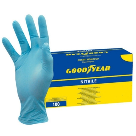 Guanti nitrile – Goodyear – Tg L – 120 paia