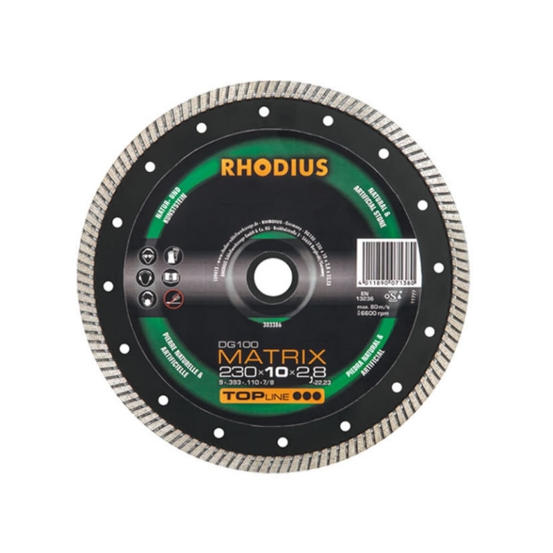 Disco diamantato per cemento armato e granito - Rhodius
